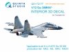 Quinta Studio QD+72177 Su-30MKK 3D-Printed & coloured Interior on decal paper (Trumpeter) (with 3D-printed resin part) 1/72